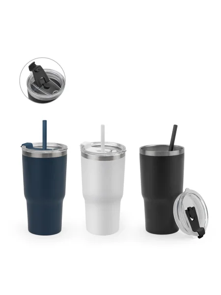 Tazza da viaggio compatta in acciaio inossidabile riciclato da 600 ml JOYNER M