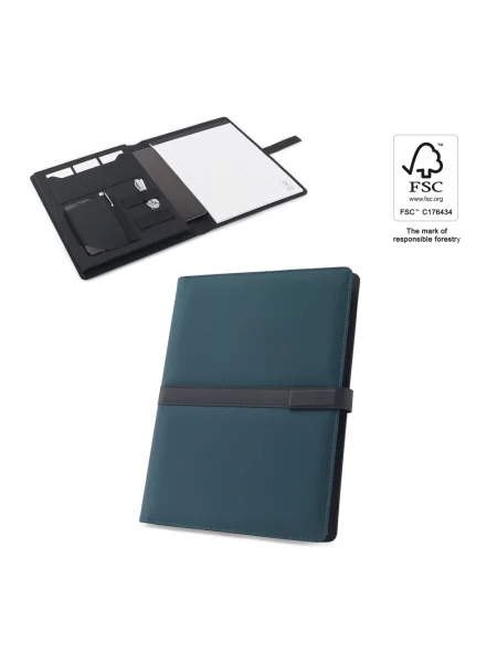 Cartella A4 in PU con chiusura magnetica e blocco note SANDERSON FOLDER