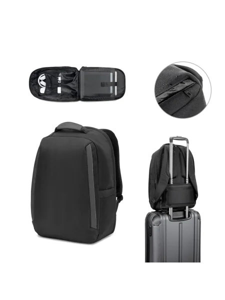Zaino antifurto porta PC in twill idrorepellente e poliestere riciclato 600D YANGON BPACK