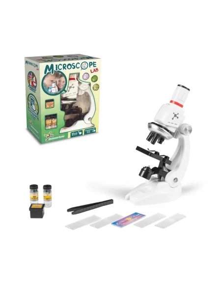 Gioco educativo per bambini con microscopio MICROSCOPE