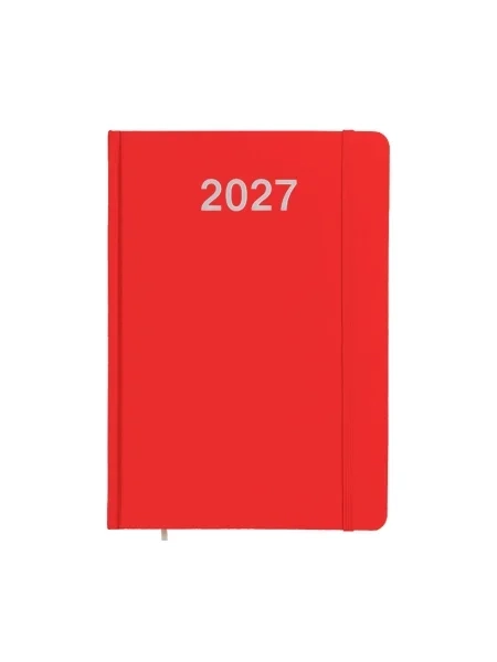 Agenda con elastico e copertina rigida settimanale personalizzabile 17,5 x 25,5 cm