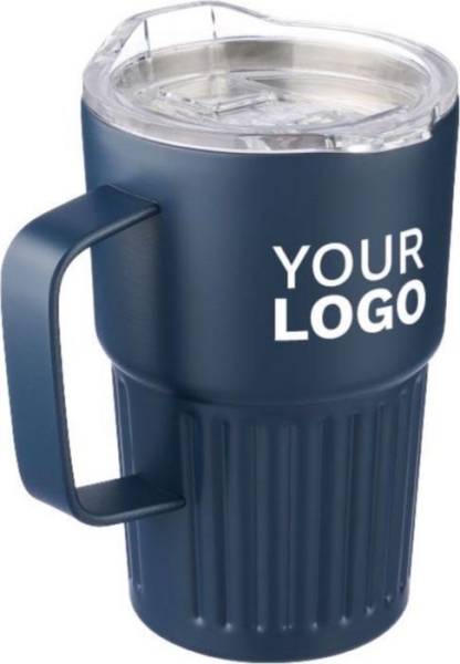 Tazza da viaggio termica in acciaio inox riciclato doppia parete 450 ml Calo