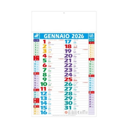 Calendario olandese personalizzabile 28,8 x 47 cm