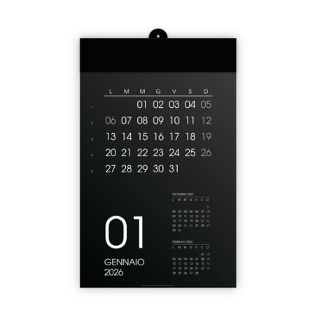 Calendario da muro personalizzabile Black&White 30,8 x 49 cm