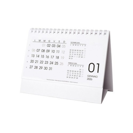 Calendario da tavolo personalizzabile Black&White 16,6 x 13 cm