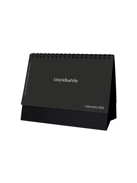 Calendario da scrivania personalizzabile Black&White 16,6 x 13 cm