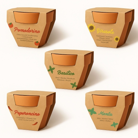Vaso con semi personalizzabile Vegetables