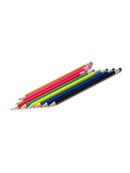 Matita in legno tonda con gomma TRALEM