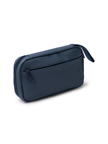 Necessaire in poliuretano con zip per apertura totale. DULAC
