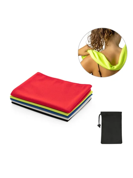 Asciugamano sport rinfrescante personalizzabile in rPET BERNAL
