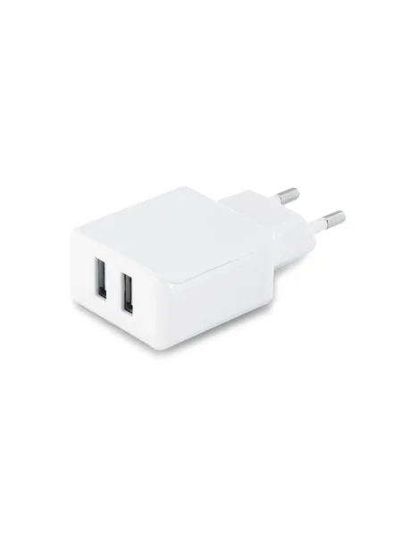 Adattatore USB personalizzabile ABS doppia uscita REDI