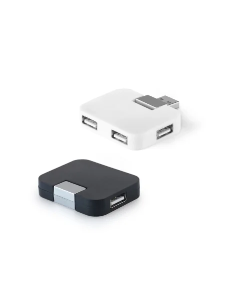 Hub USB personalizzabile 4 porte USB-A ABS JANNES