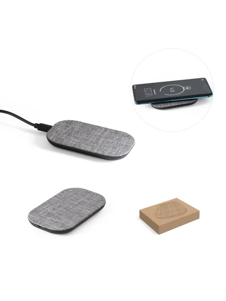 Caricatore wireless 10W in rPET personalizzabile RENEWAL CHARGER