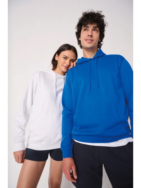 Felpa con cappuccio in cotone e poliestere unisex
