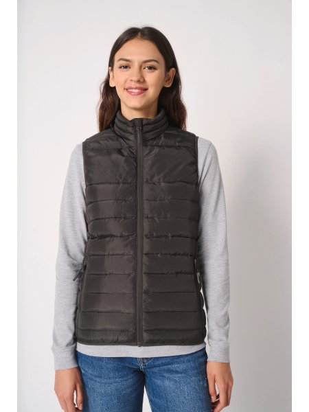 Bodywarmer trapuntato donna con imbottitura interna
