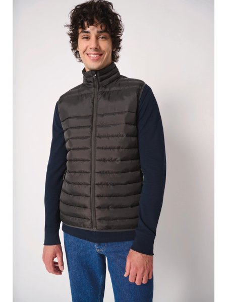Bodywarmer trapuntato uomo con imbottitura interna