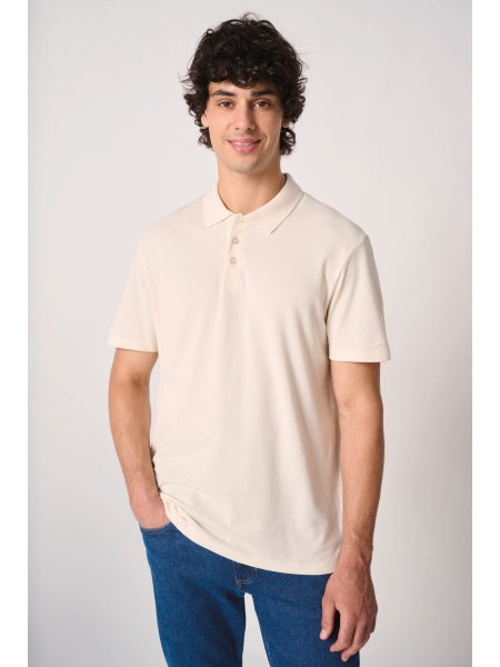 Polo piqué da uomo a maniche corte