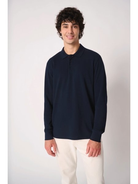 Polo piquet LSL uomo manica lunga in cotone 200 g/m² iDeal Basic Brand