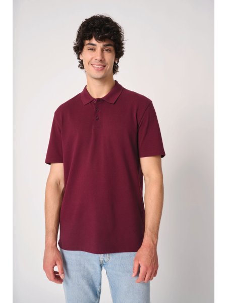 Polo piqué uomo 100% Cotone traspirante