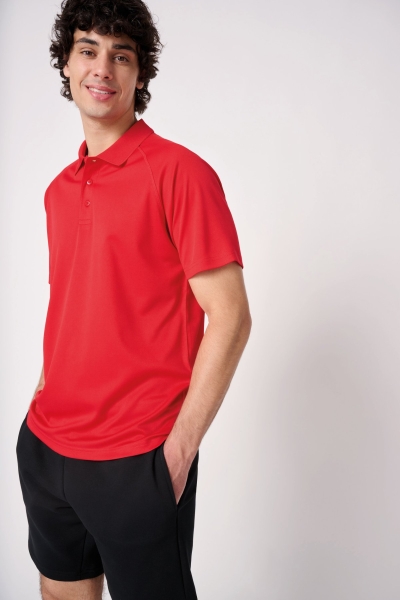 Polo da uomo 100% poliestere sport