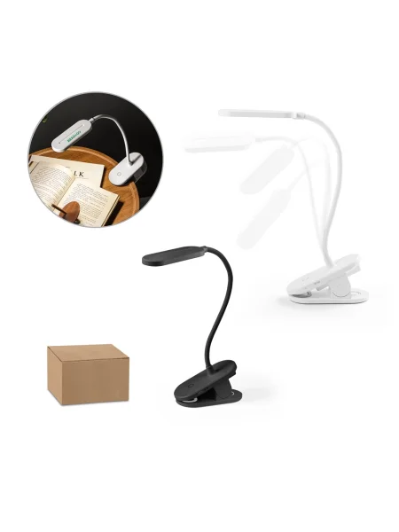 Lampada da tavolo portatile personalizzabile con clip NESBIT II
