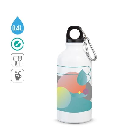 Borraccia sportiva 400 ml in alluminio personalizzabile LANDSCAPE SUB