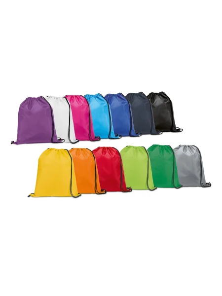 Sacca zaino personalizzabile 210D con cordoncini CARNABY