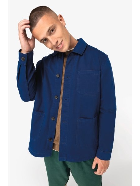 Giacca worker ecosostenibile uomo effetto lavato personalizzabile Native Spirit