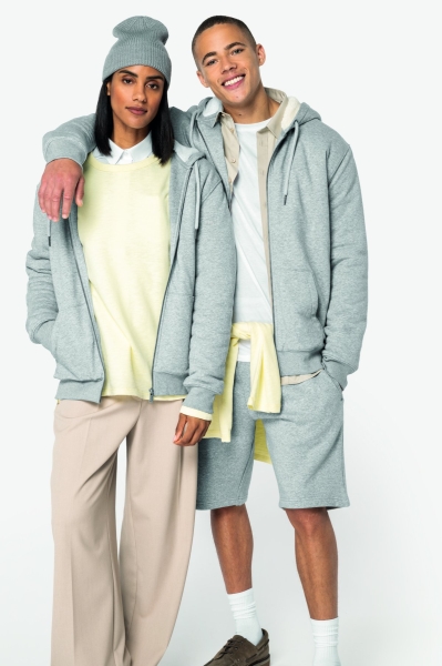 Felpa unisex ecosostenibile con zip foderata in sherpa personalizzabile Native Spirit