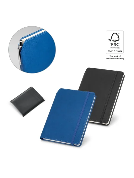 Block notes A5 in PU  cretificato FSC personalizzabile MORIAH