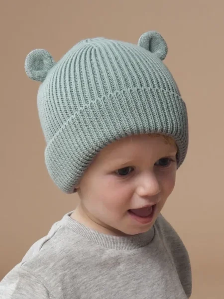 Berretti invernale neonato personalizzabile Beechfield Organic Baby Bear