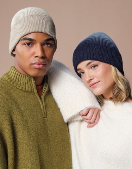 Berretto invernale personalizzabile Beechfield Dip Dye