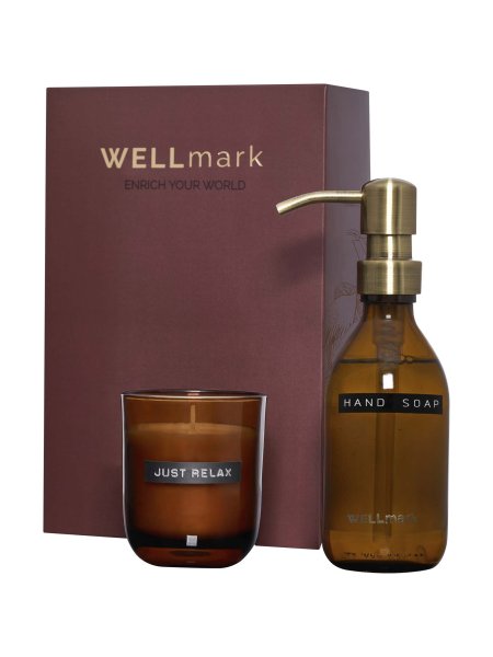 set-di-dispenser-di-sapone-per-le-mani-da-250-ml-e-candela-profumata-da-150-g-wellmark-discovery-marrone.jpg