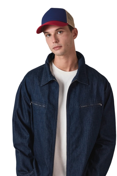 Cappellino trucker 5 pannelli in cotone 270 g/m² personalizzabile K-Up Gold Label