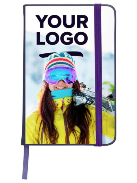 Taccuino A5 con elastico in PU personalizzabile Eva