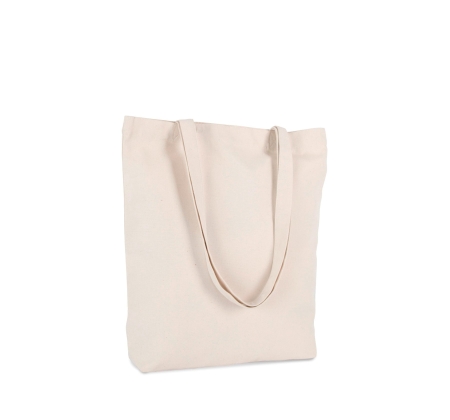 Shopper in cotone riciclato 285 g/m² personalizzabile Ki-Mood 38 x 42 x 7 cm