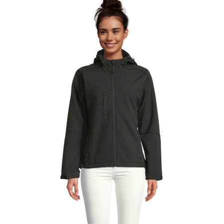 Softshell Impermeabile a 3 Strati con Cappuccio e Fodera in Pile REPLAY Donna