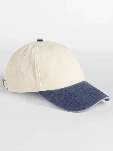 cappellino-6-pannelli-personalizzabile-beechfield-contrast-peak-low-profile-vintage-navbr-natural-vintage-brown-60.webp