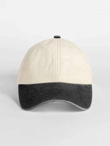 cappellino-6-pannelli-personalizzabile-beechfield-contrast-peak-low-profile-vintage-navbr-natural-vintage-brown-62.webp
