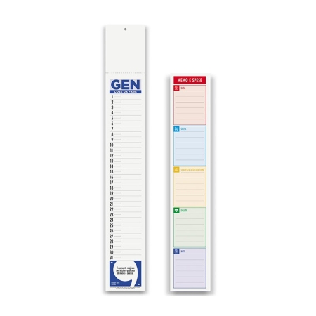 Calendario silhouette personalizzabile Motivazioni 7 x 47 cm