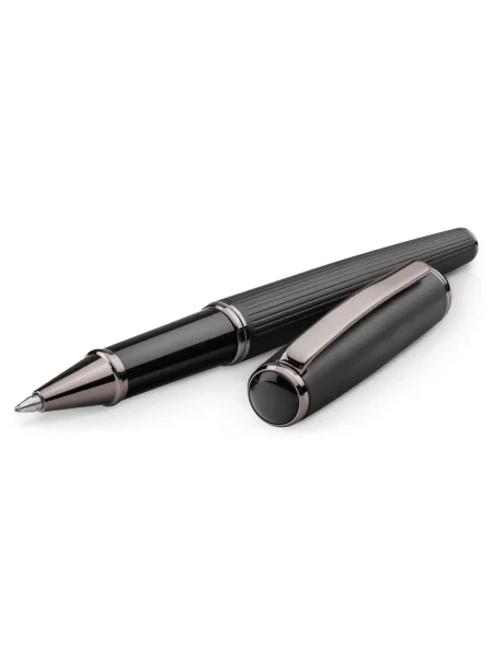 imperio-set-di-penna-a-sfera-e-roller-in-metallo-con-meccanismo-a-rotazione-nero-7.webp