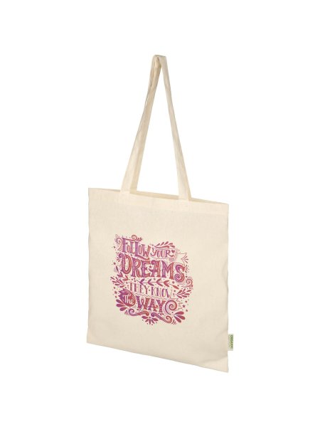Tote bag in cotone biologico certificato OCS da 100 g/m² Odisha -7L