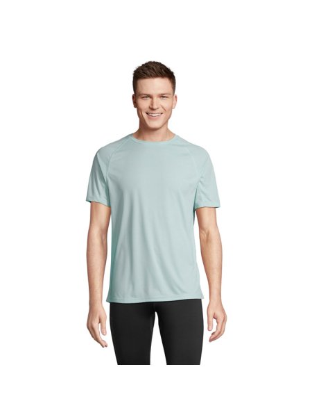 T-shirt in poliestere riciclato 100 g SOL'S VORTEX raglan