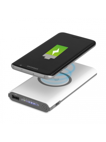Base di ricarica wireless e power bank 6000 mAh