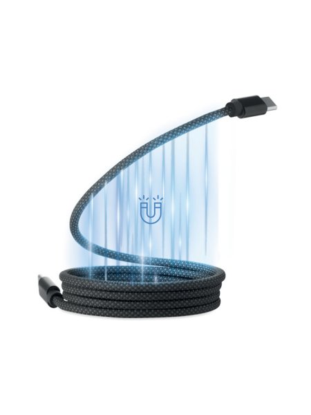 Cavo magnetico USB-C RPET 60 W intrecciato 1 m BRAID