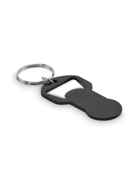 Portachiavi apribottiglie in alluminio riciclato Clave