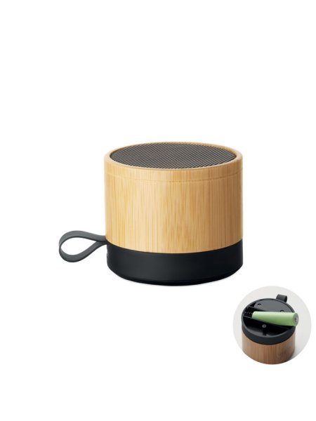 Speaker wireless 3W in bambù con batteria 500 mAh RECAR BAMBOO