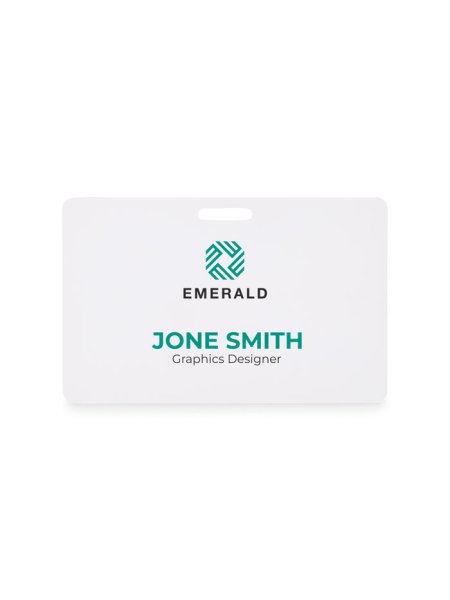 Badge 54x86 mm formato standard per eventi e ufficio Badsmall