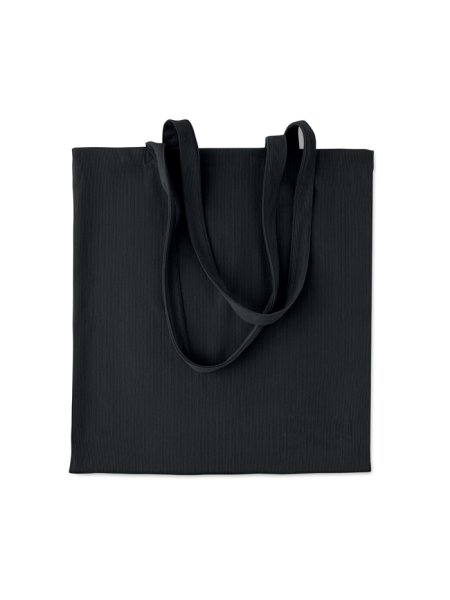 Shopper 38 x 42 cm in velluto a coste 220 gr/m² con manici lunghi Cordy B