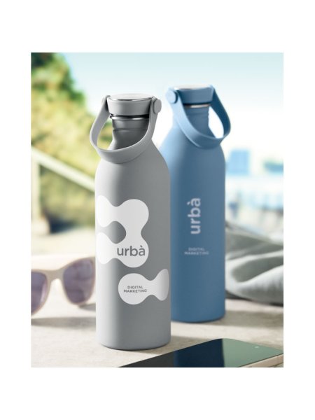 Bottiglia acciaio inox da 500 ml con finitura gommata Svalur